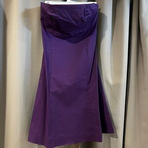 GAP Purple Strapless Dress